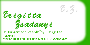 brigitta zsadanyi business card